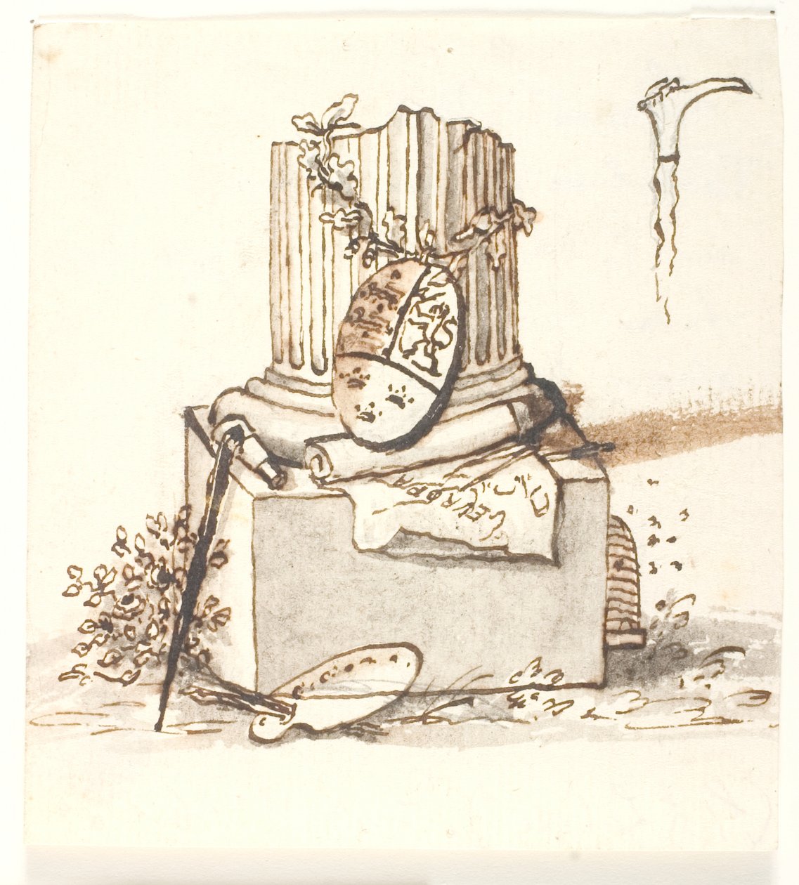 Törött oszlop alkotó: Gerhard Ludvig Lahde
