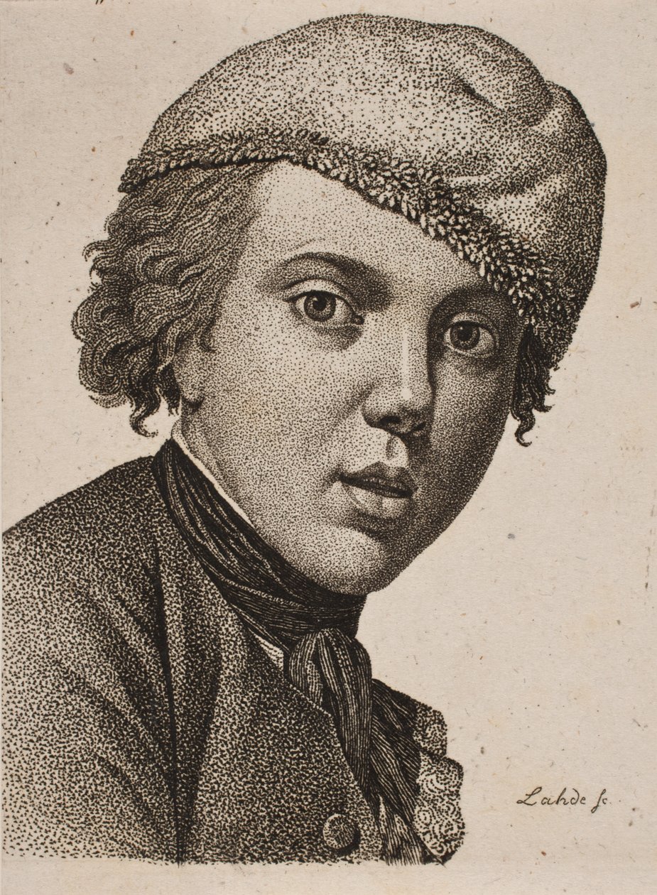 Jens Juel, Juel önarcképe után 1767-ből alkotó: Gerhard Ludvig Lahde