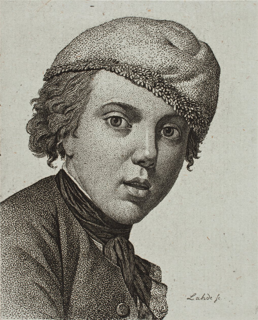 Jens Juel, Juel 1767-es önarcképe után alkotó: Gerhard Ludvig Lahde