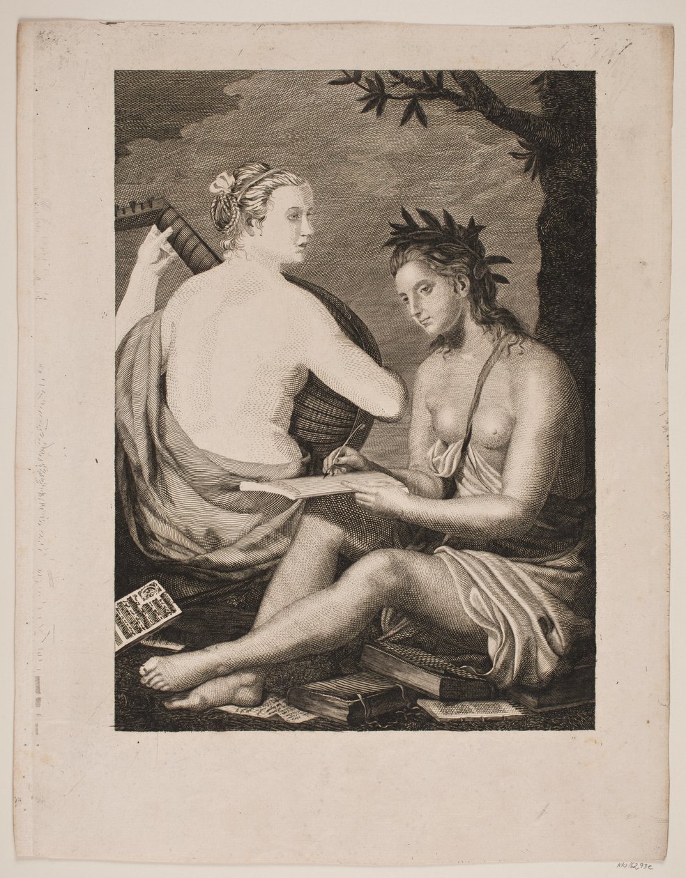 Terpsichore et Kalliope alkotó: Gerhard Ludvig Lahde