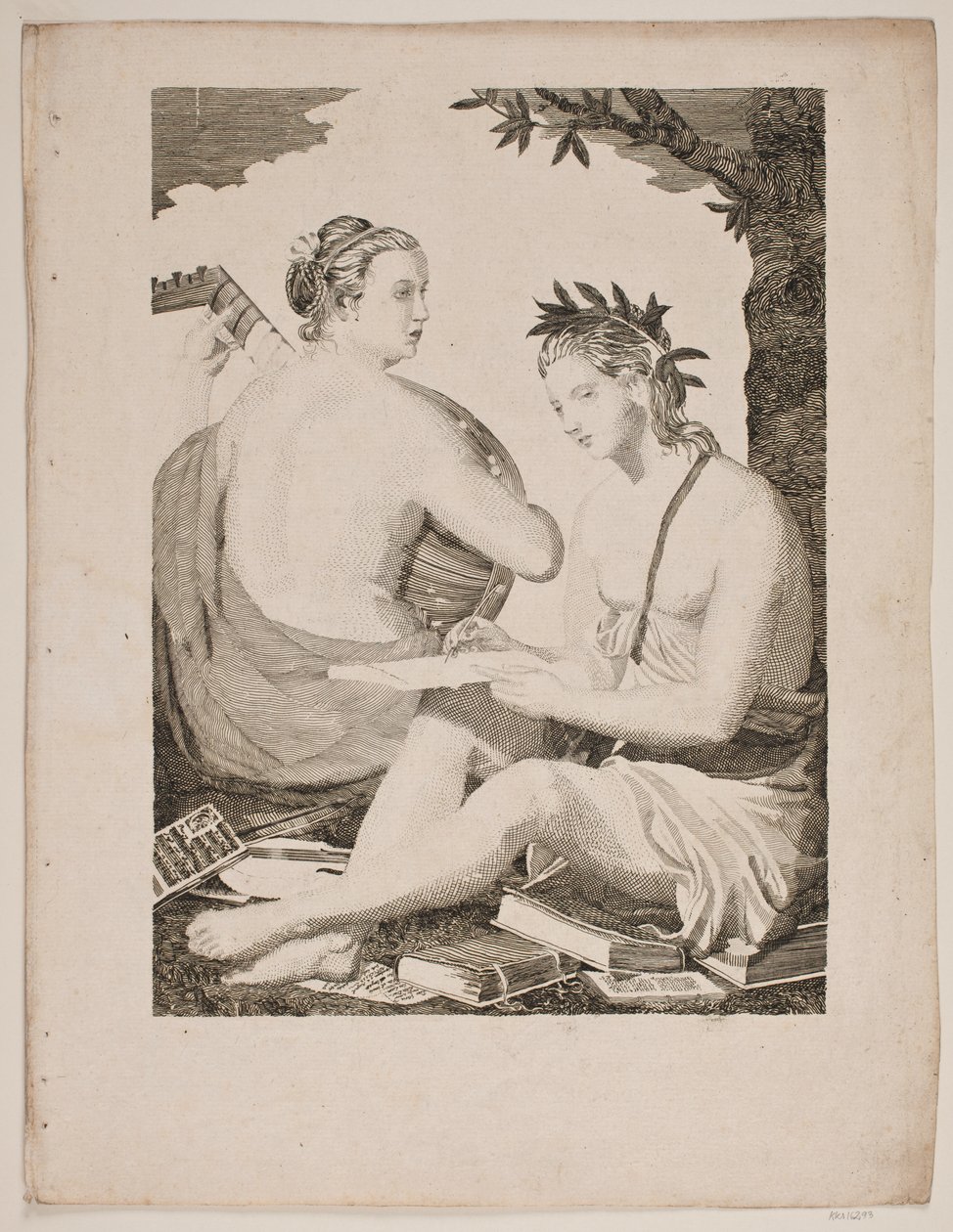 Terpsichore et Kalliope alkotó: Gerhard Ludvig Lahde