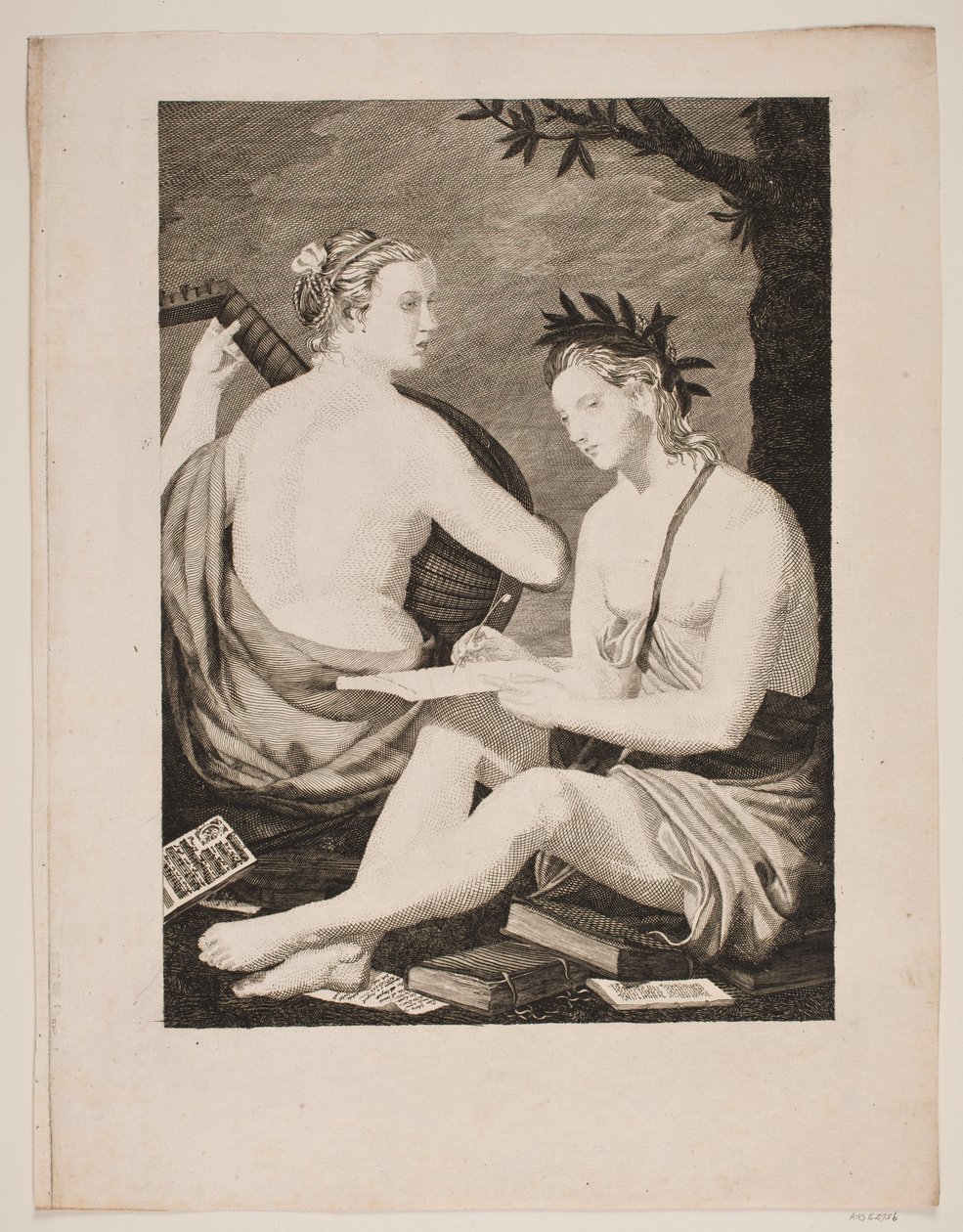Terpsichore et Kalliope alkotó: Gerhard Ludvig Lahde