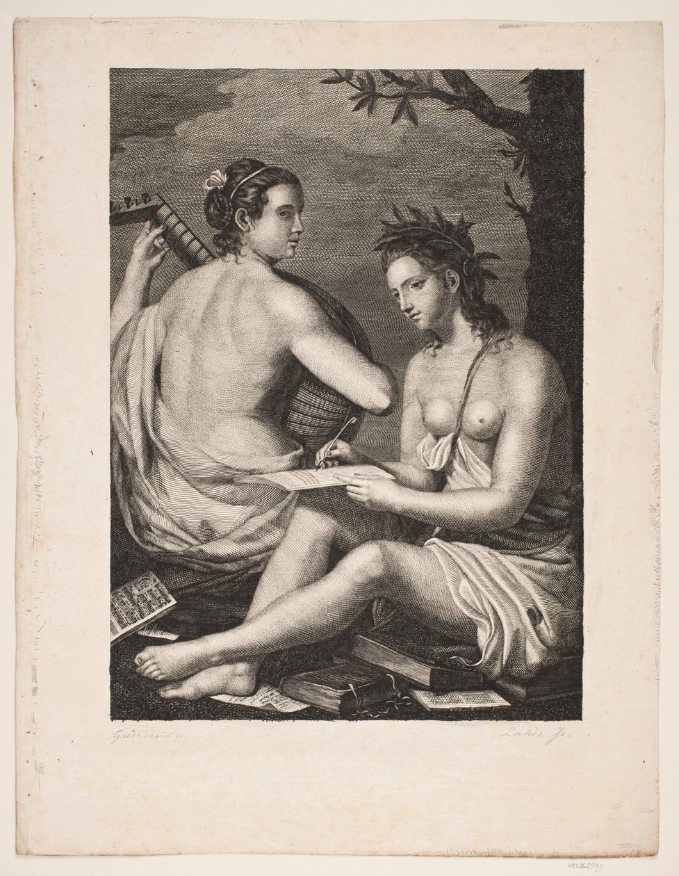 Terpsichore et Kalliope alkotó: Gerhard Ludvig Lahde
