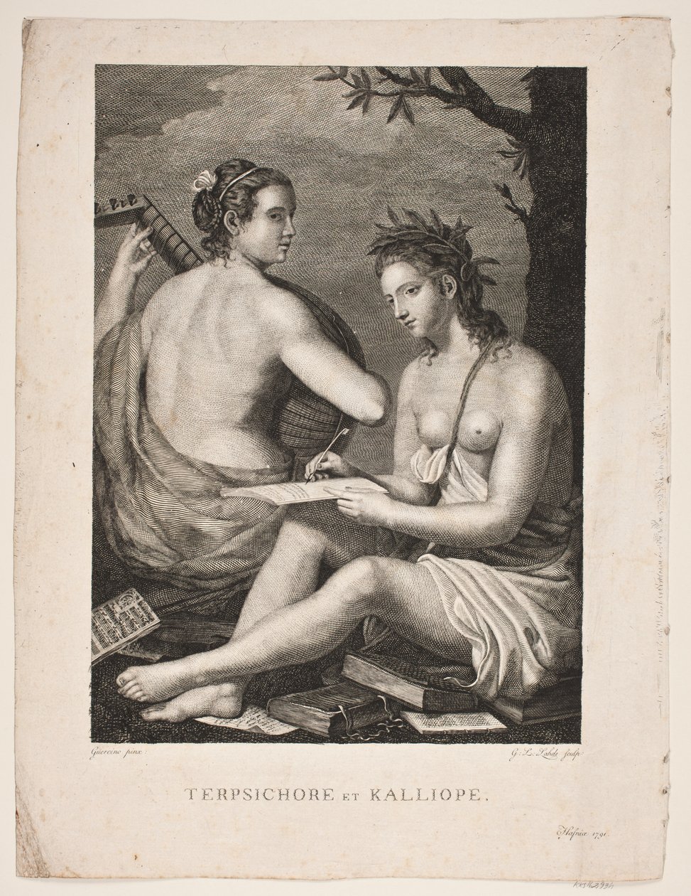Terpsichore et Kalliope alkotó: Gerhard Ludvig Lahde