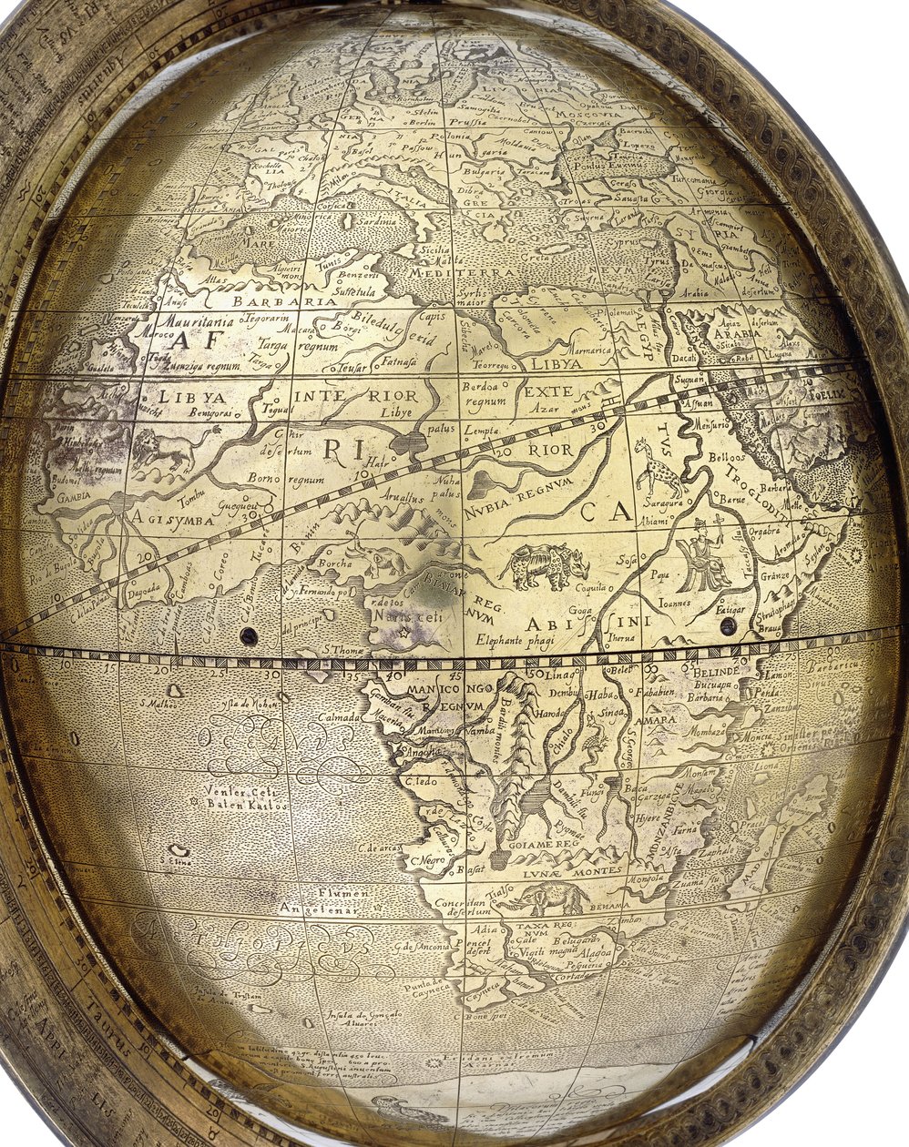 Földgömb, 1579 alkotó: Gerhard Mercator of Duisburg
