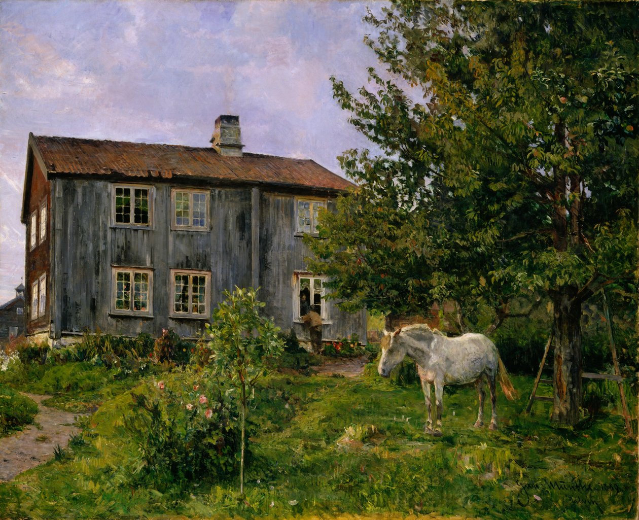 A farmon, Ulvin alkotó: Gerhard Munthe
