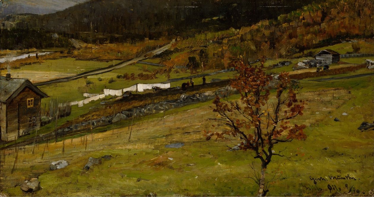Őszi táj, Øylo alkotó: Gerhard Munthe