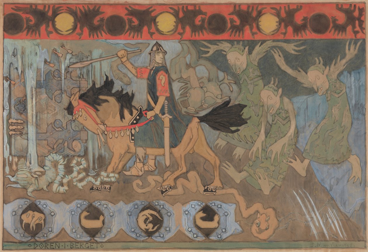 Az ajtó a sziklában, 1895. alkotó: Gerhard Munthe