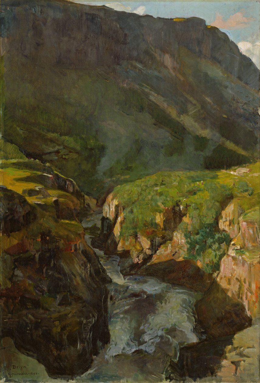 A Driva folyó alkotó: Gerhard Munthe