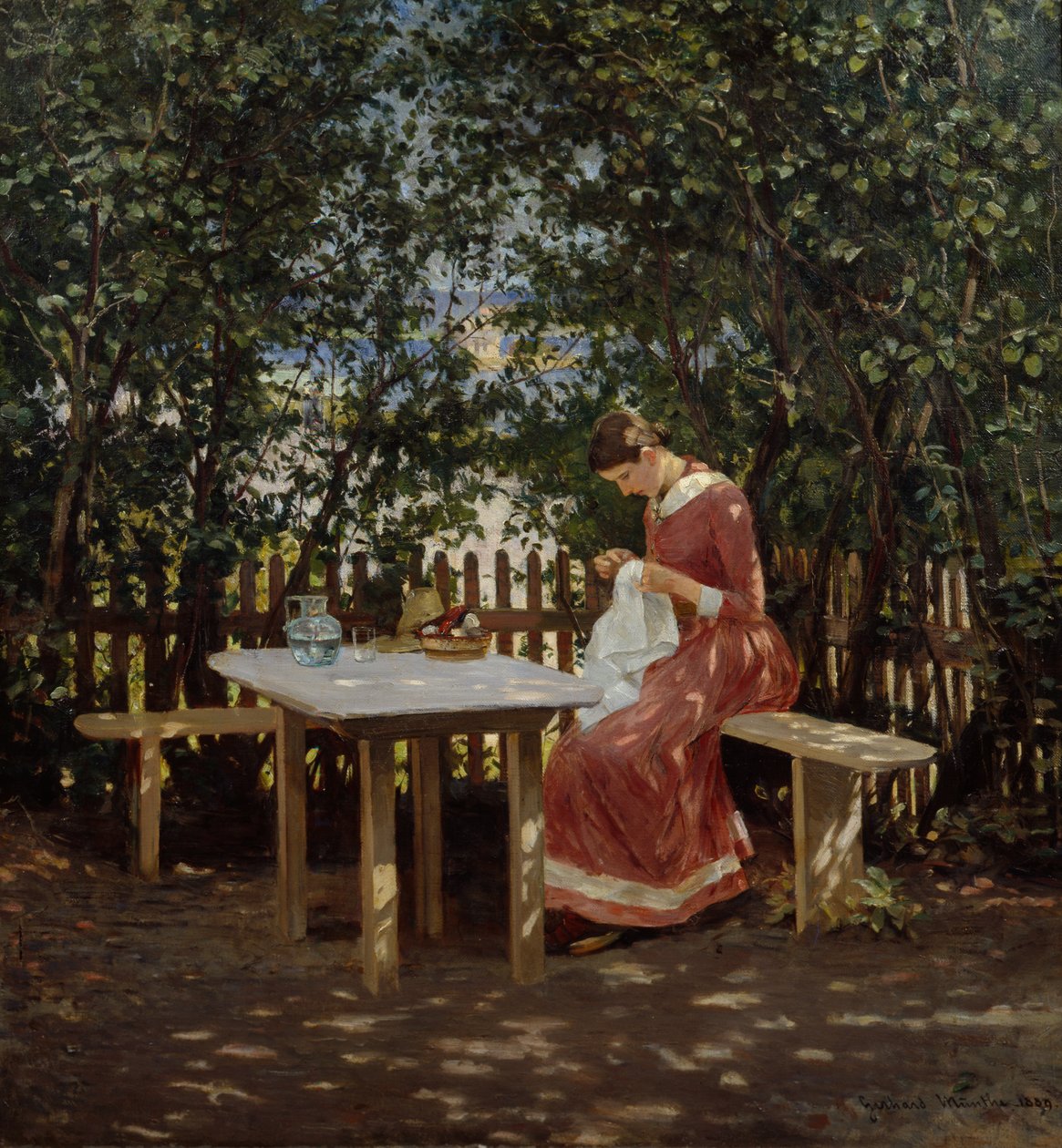 A nyaralóban alkotó: Gerhard Peter Frantz Vilhelm Munthe