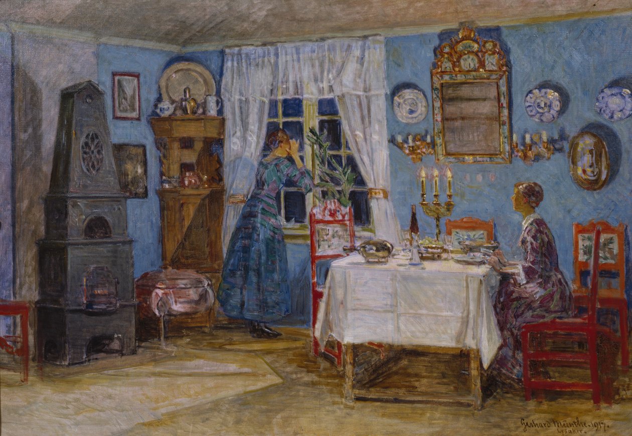 Nem jön hamarosan? 1917 (olaj, vászon) alkotó: Gerhard Peter Frantz Vilhelm Munthe