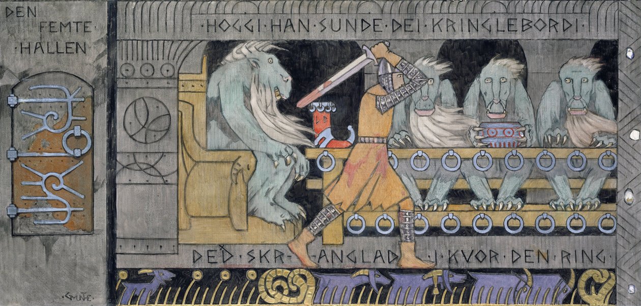Ötödik terem - Munthe, Gerhard (1849-1929) - 1902-1904 - Olaj, vászon - 62x128 - Nemzeti Művészeti Múzeum, Oslo alkotó: Gerhard Peter Frantz Vilhelm Munthe