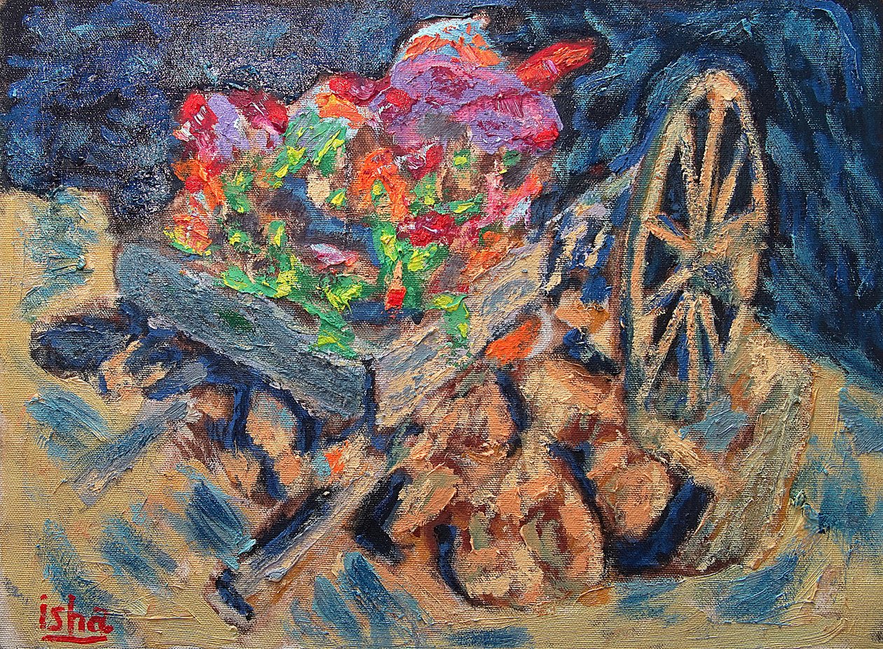 Cabo Flower Wagon,2019 (olaj, vászon) alkotó: Gerhardt Isringhaus