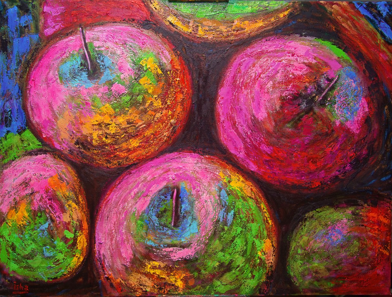Candy Apples, 2021 (olaj, vászon) alkotó: Gerhardt Isringhaus