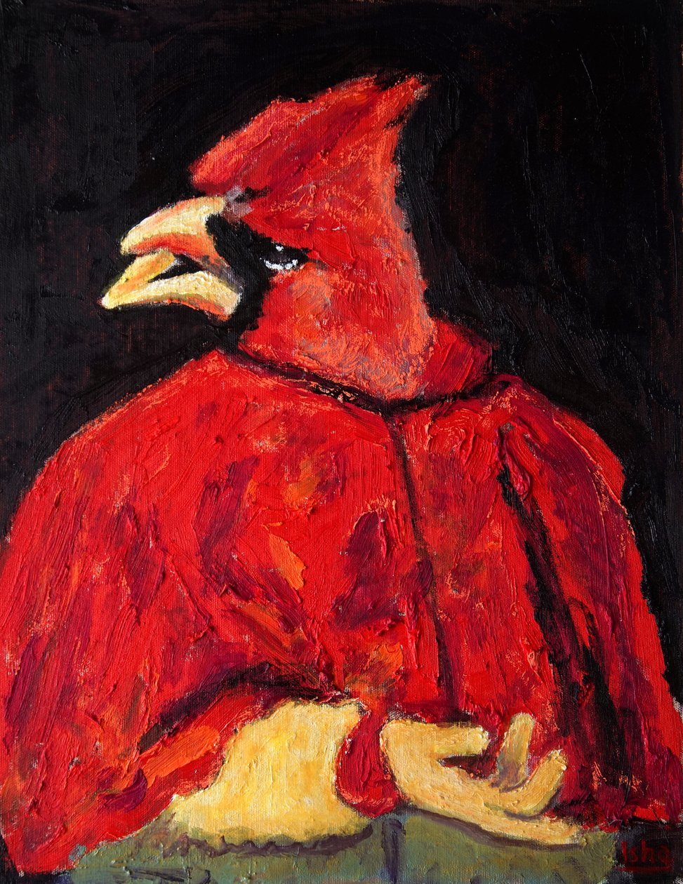 El Cardinal, 2020 (olaj, vászon) alkotó: Gerhardt Isringhaus