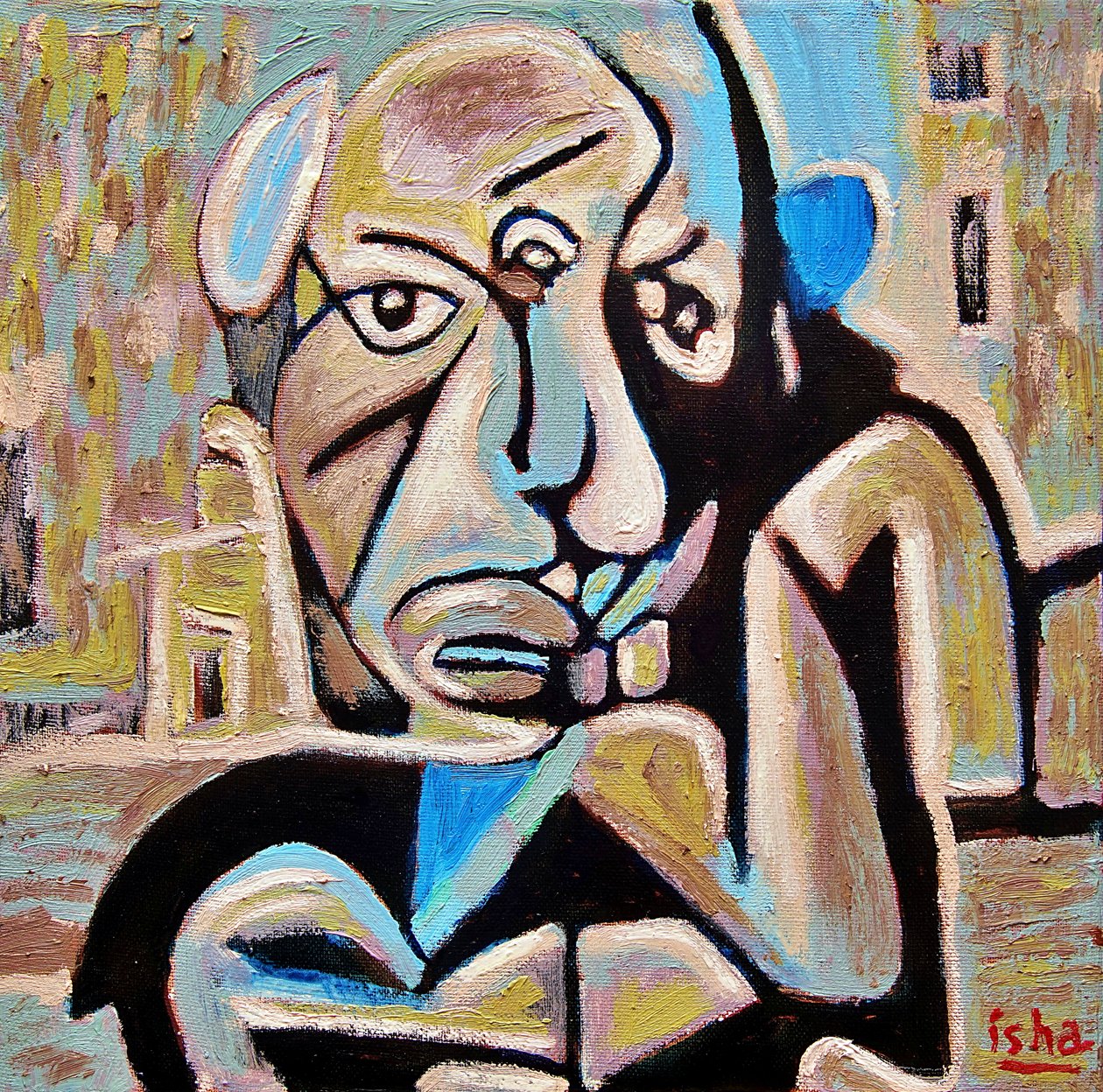 Kis Picasso, 2022 (olaj, vászon) alkotó: Gerhardt Isringhaus
