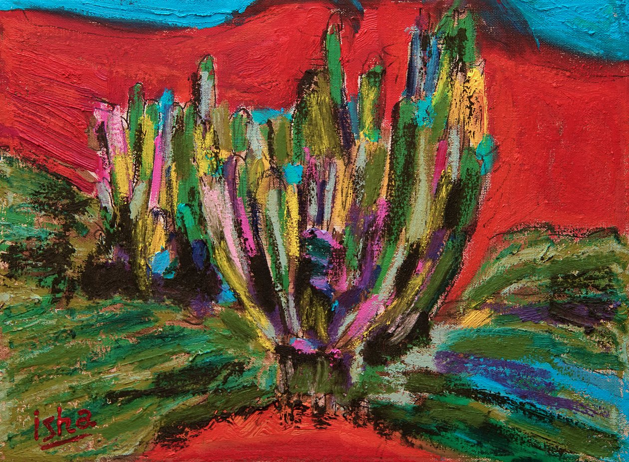 Saguaro Spirit, 2018, olaj, vászon alkotó: Gerhardt Isringhaus