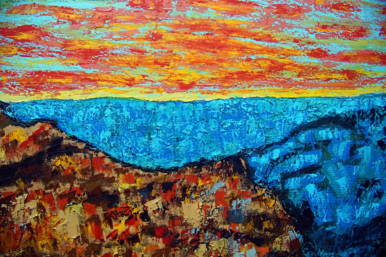 Shiva Sunrise,2022,olaj vászonra alkotó: Gerhardt Isringhaus