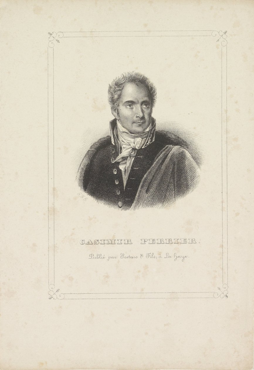 Pierre Périer Casimir portréja Soetens & Fils portrésorozata 1838-ból (sorozat címe) alkotó: Gerhardus Fredericus Eilbracht