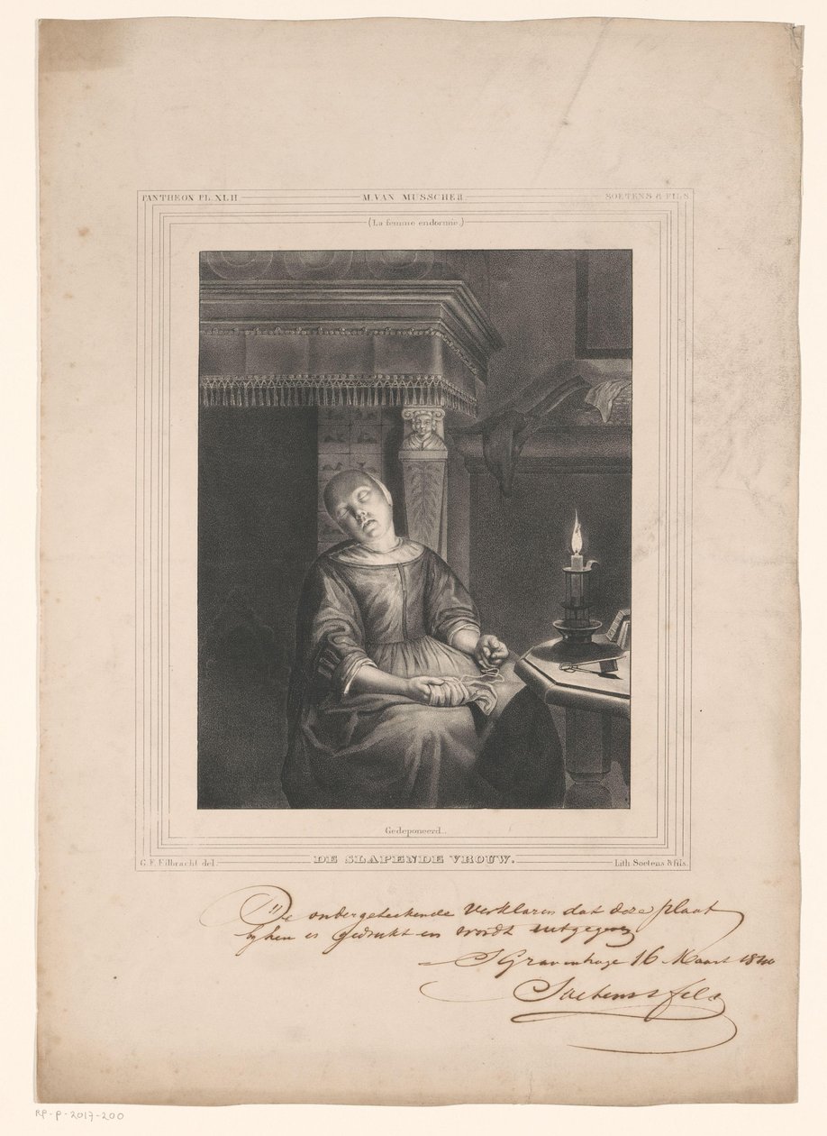 alvó nő alkotó: Gerhardus Fredericus Eilbracht