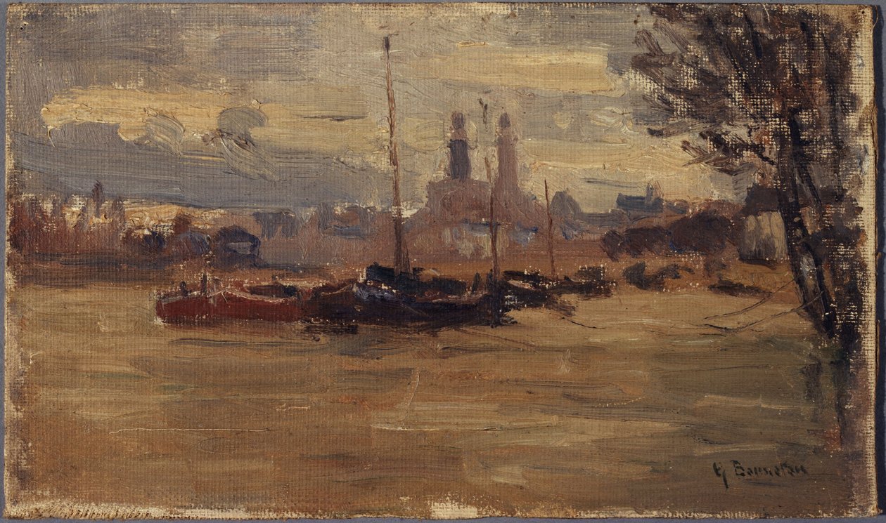 A Szajna az Invalidusok pontjánál (1910-es árvíz) alkotó: Germain Eugene Bonneton