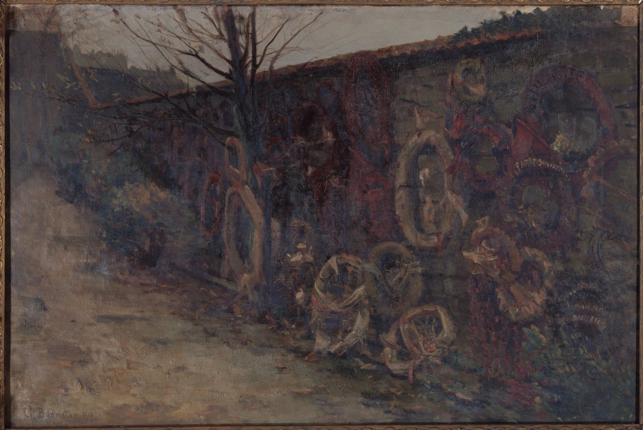 A Szövetségi Fal a Père-Lachaise temetőben alkotó: Germain Eugene Bonneton