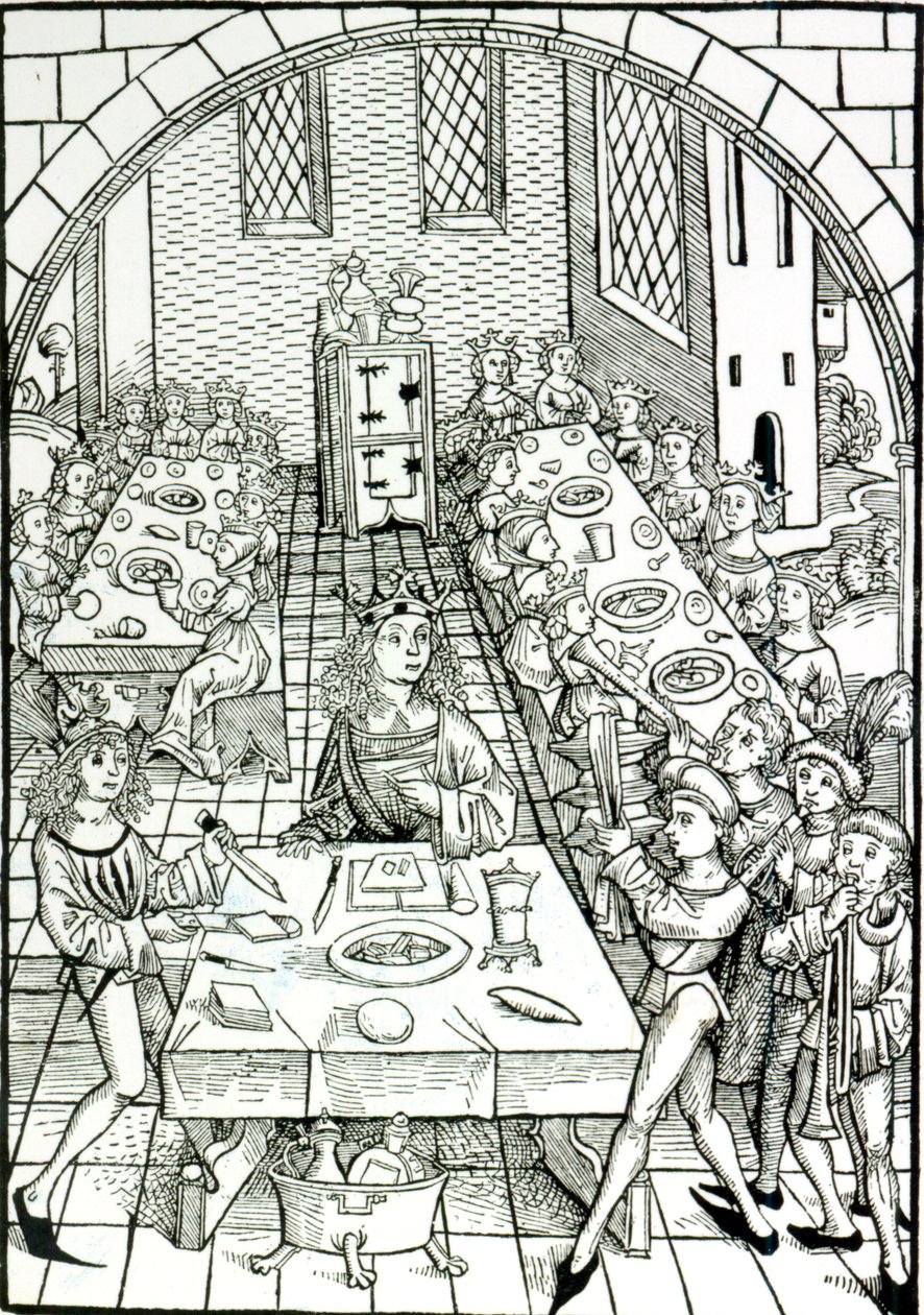 Egy hercegi bankett, 1491 alkotó: German School