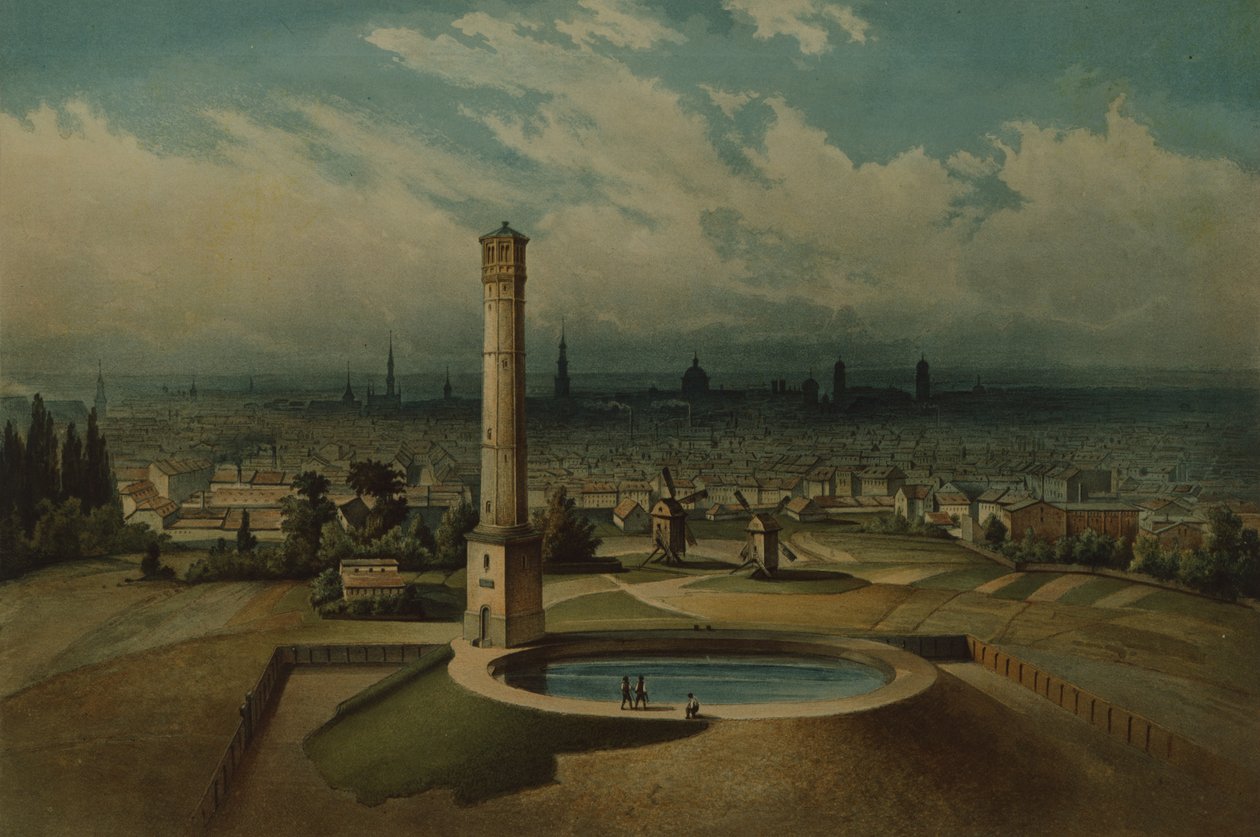 Berlini vízmű, 1860 körül (wc papíron) alkotó: German School