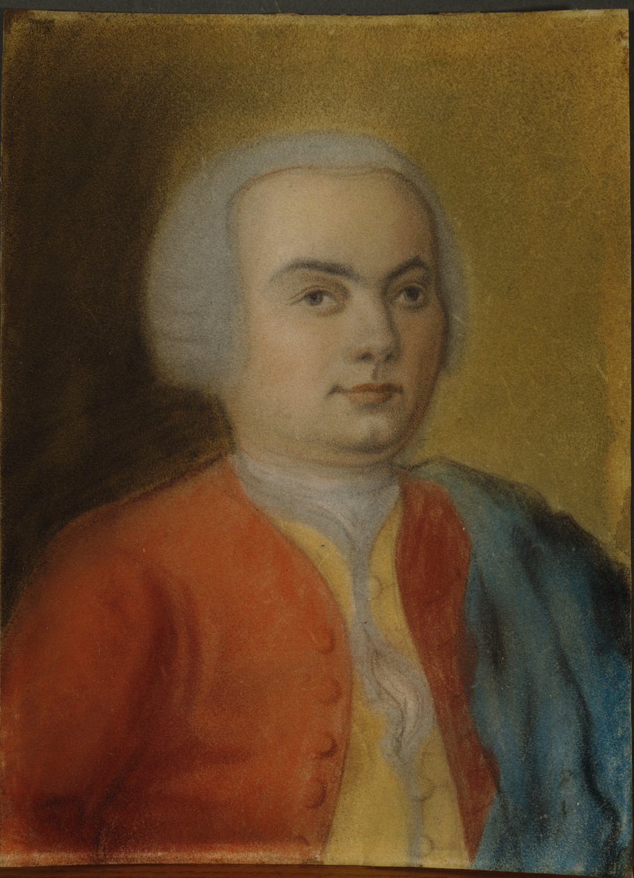Carl Philipp Emanuel Bach, 1733 körül (pasztell, papír) alkotó: German School