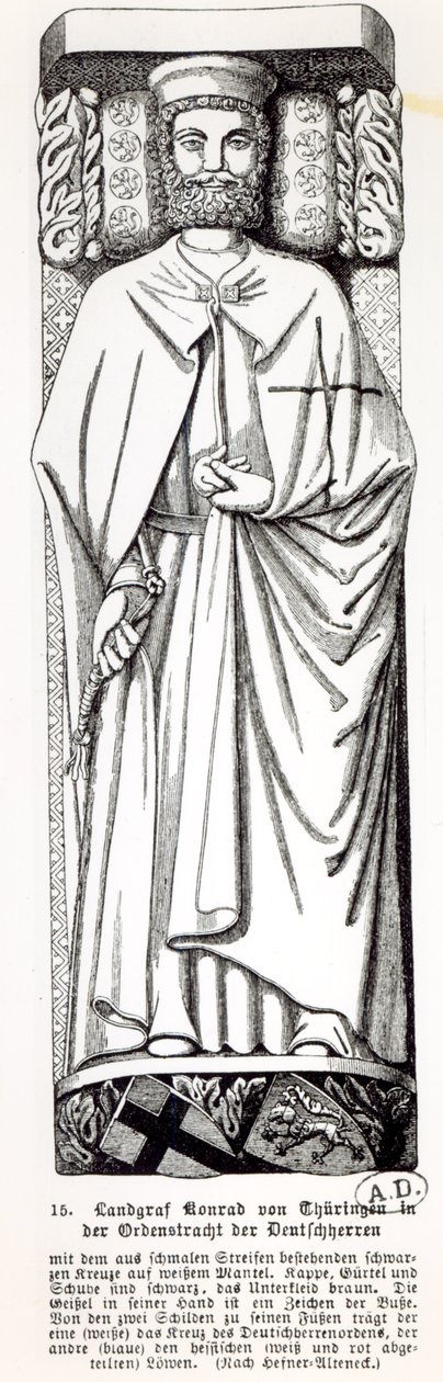 Türingiai Konrád, a Német Lovagrend nagymestere 1239-40 alkotó: German School