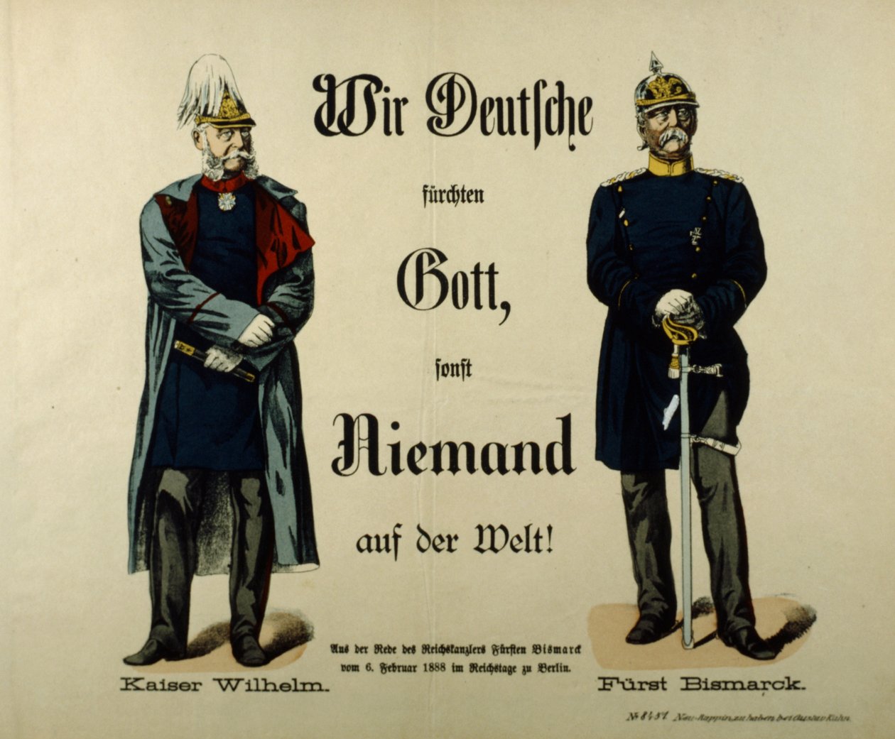I. Vilmos császár és Bismarck herceg alkotó: German School