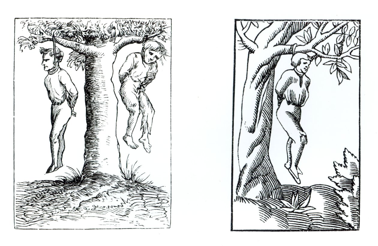 A Titkos Törvényszék ítéleteinek végrehajtása a Cosmographie Universelle of Munsterben, 1552-ben megjelent fametszetek után alkotó: German School