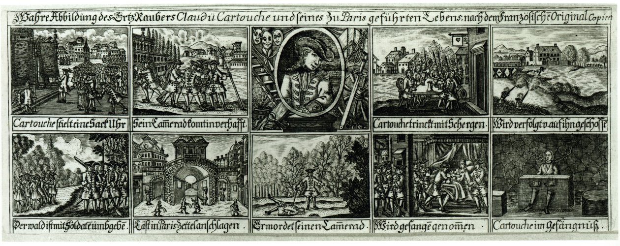 Cartouche felfedezései (1693-1721) alkotó: German School