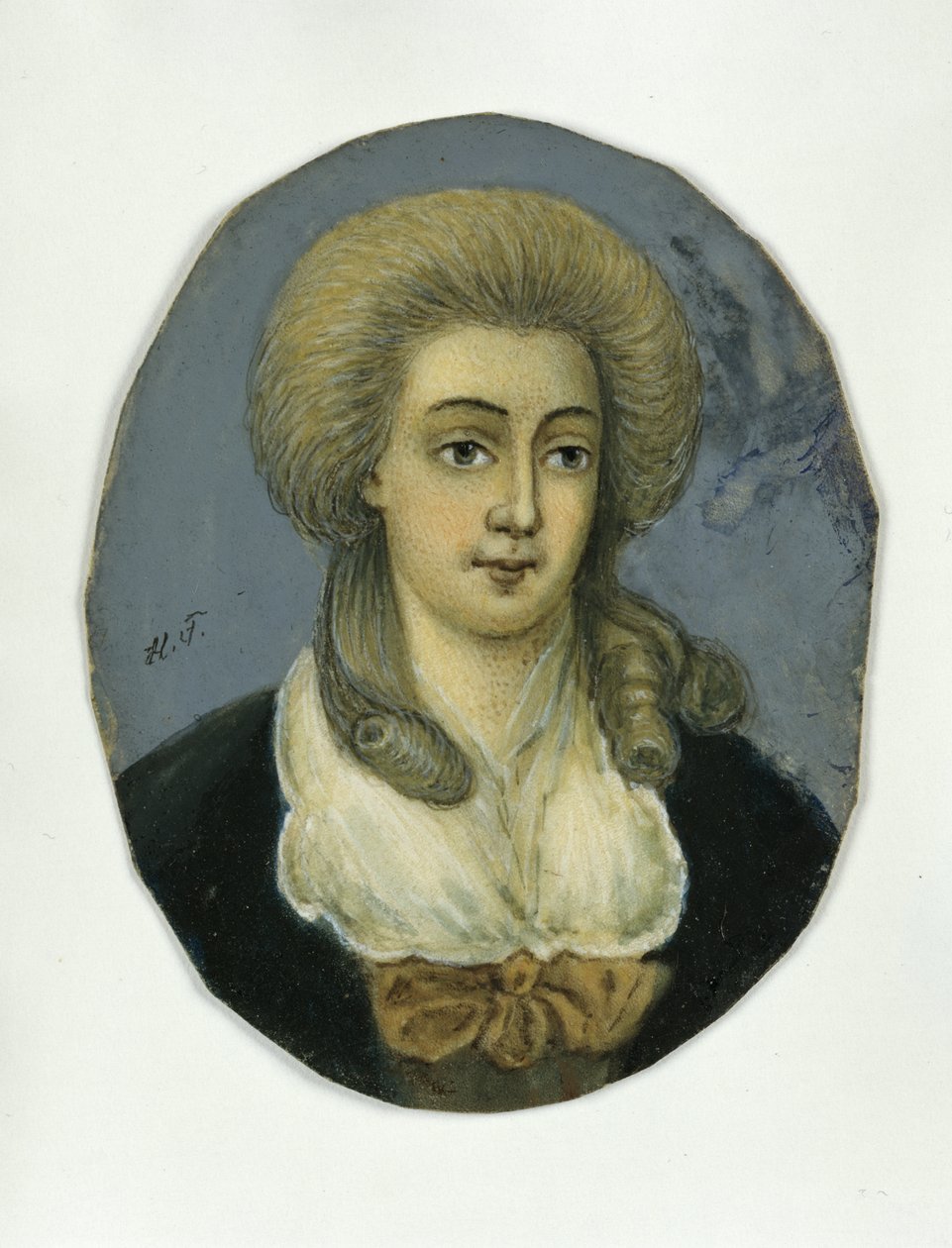 Johanna Elisabeth Mencken (pasztell, papír) alkotó: German School