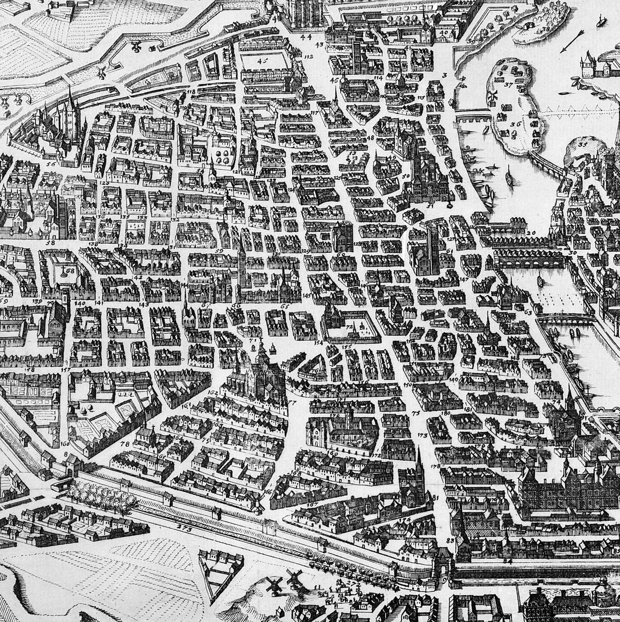 Párizs térképe, 1620 (285193 részlet) alkotó: German School