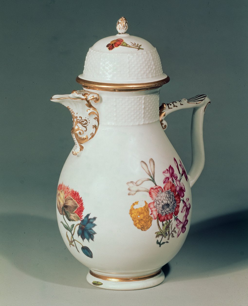 Meissen kávéskanna, 1740-50 körül (porcelán) alkotó: German School