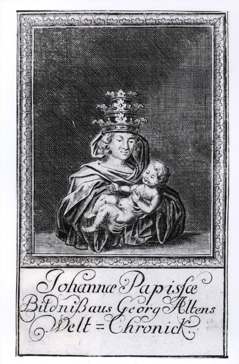 Joan pápa (Johanna) gyermekével alkotó: German School