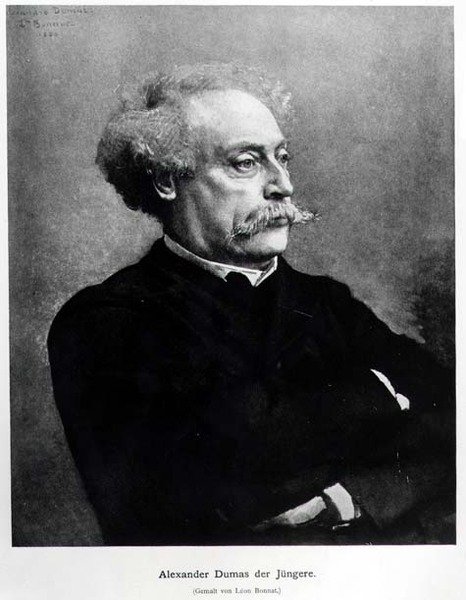 Alexander Dumas fils (1824-95) portréja 1886 alkotó: German School