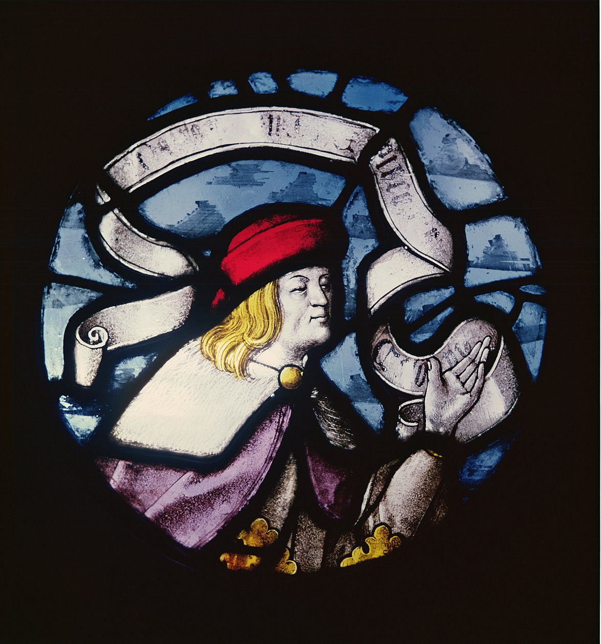 Dániel próféta körképe, 15. század (ólomüveg) alkotó: German School
