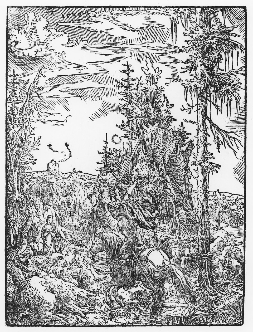 Szent György és a sárkány, 1520 alkotó: German School