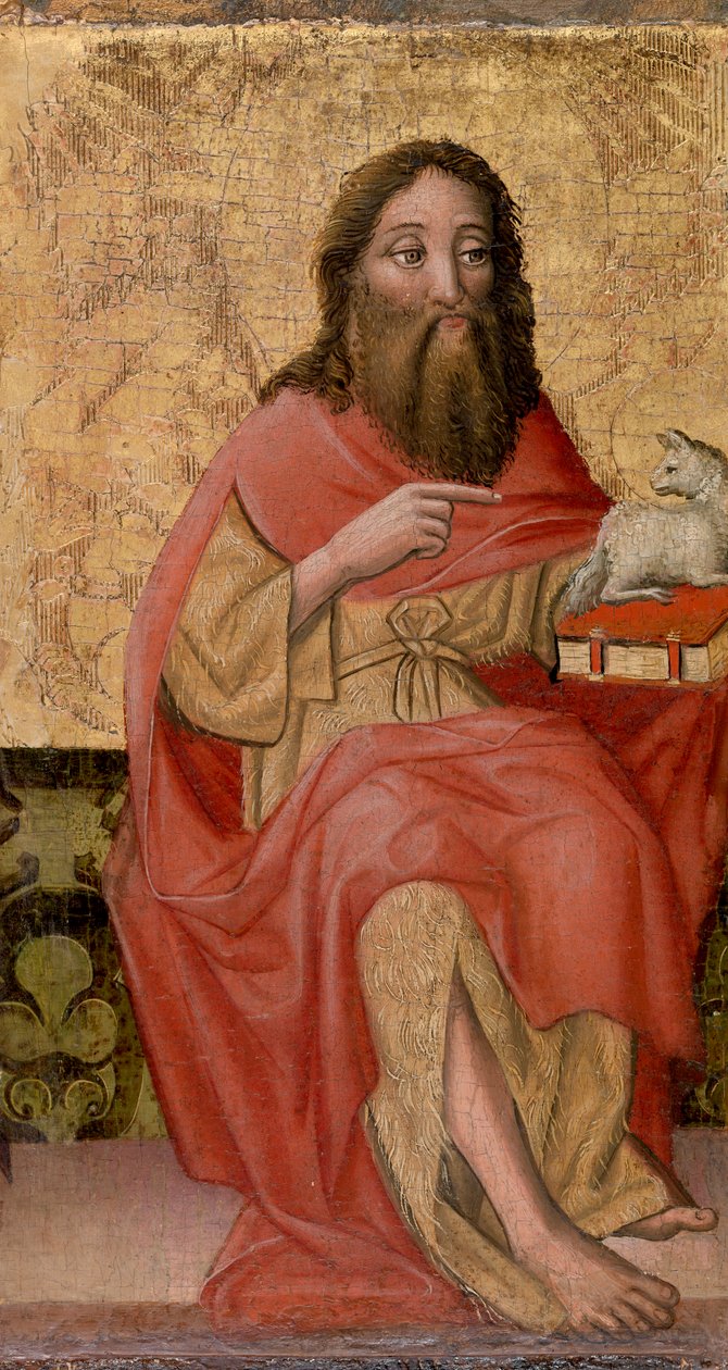 Keresztelő Szent János (tempera a panelen) alkotó: German School