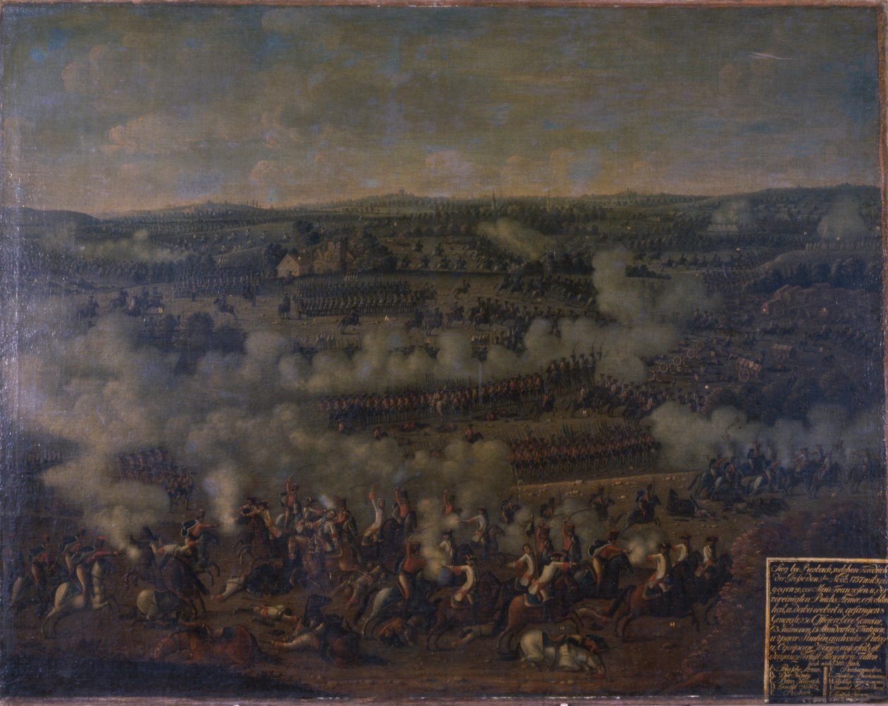 A rossbachi csata, 1757 alkotó: German School