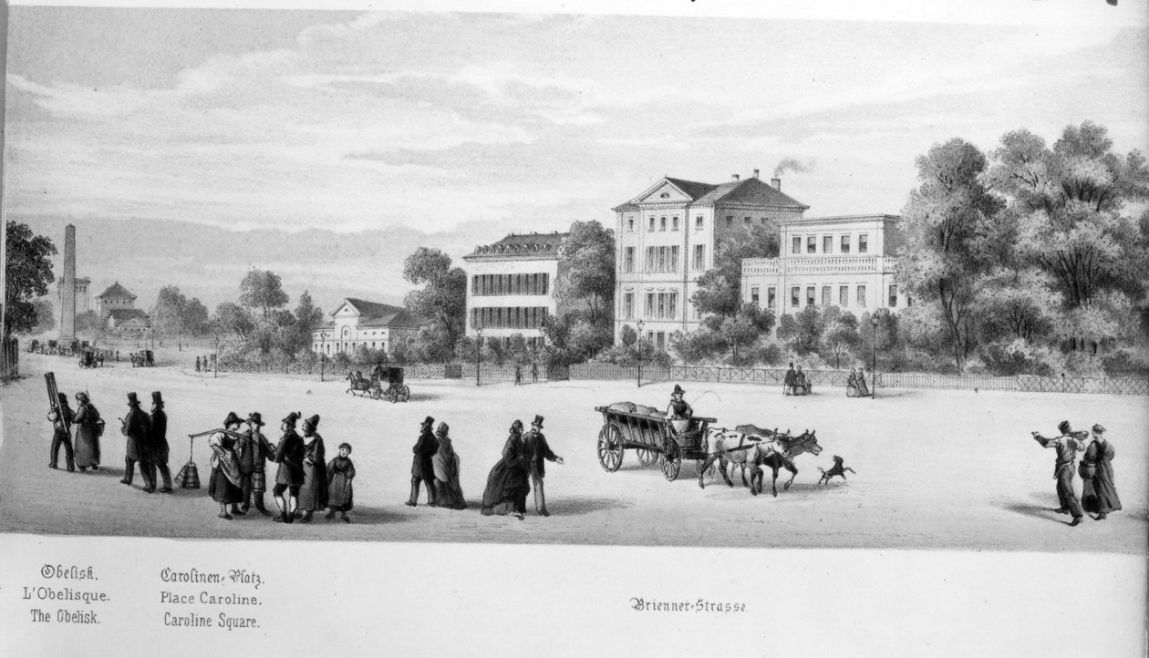 München látképe, 1869 alkotó: German School