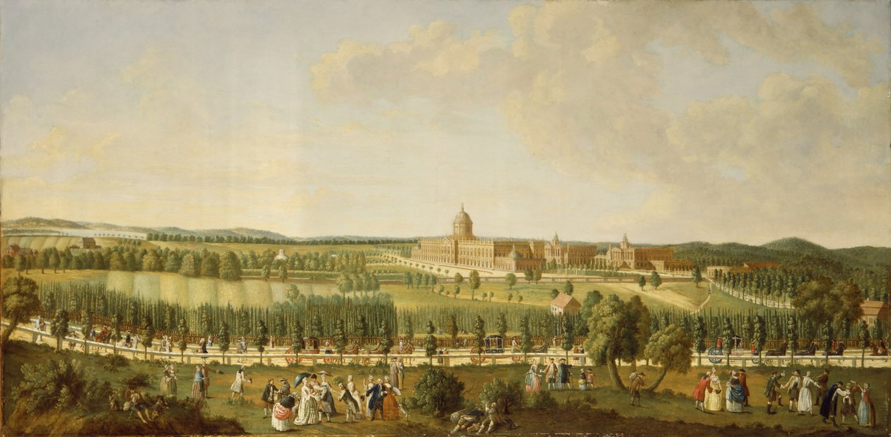 Kilátás az új palotára alkotó: German School