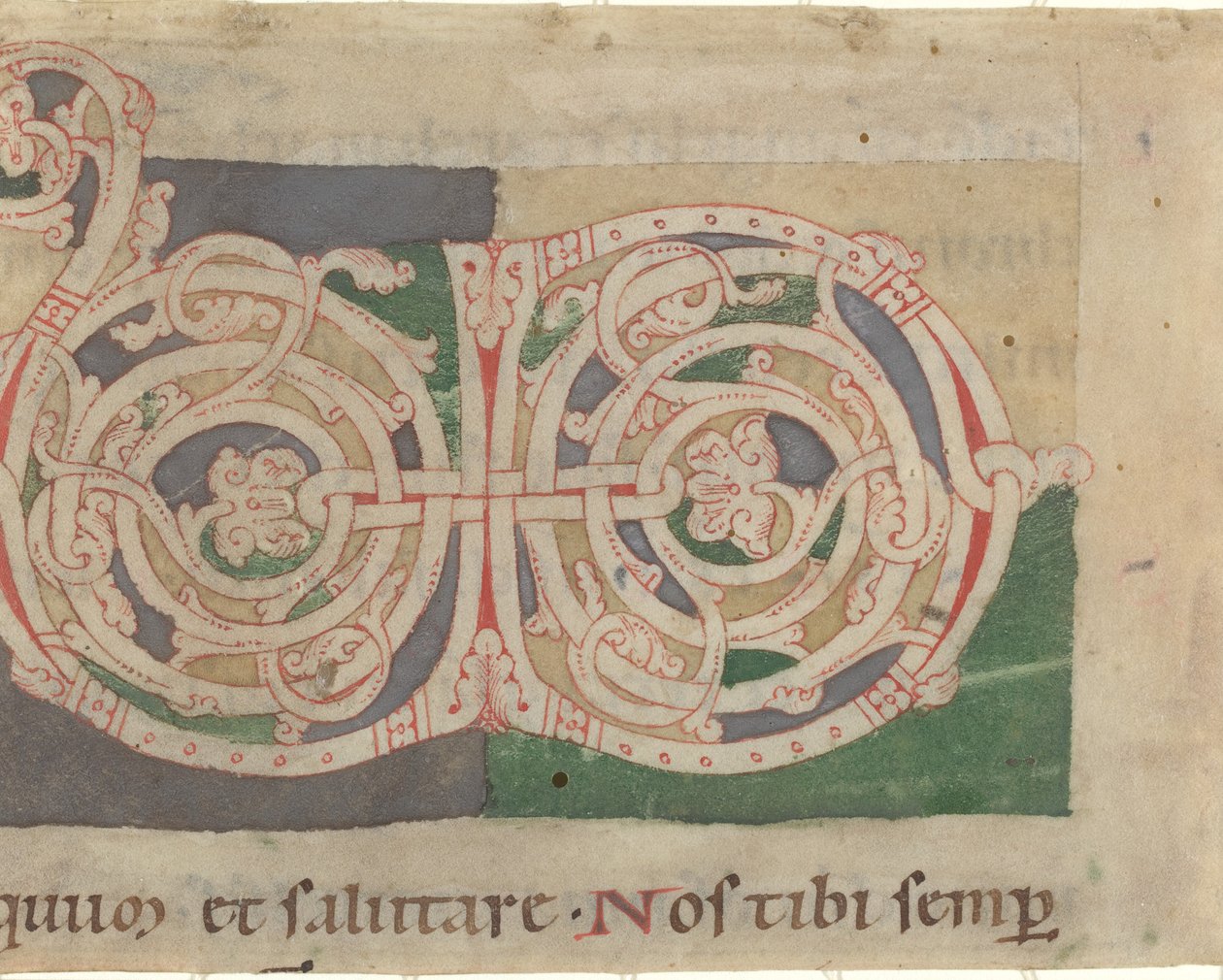 V és D kezdőbetűk alkotó: German 12th Century