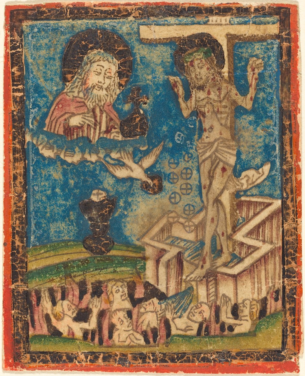 Az Eucharisztia allegóriája alkotó: German 15th Century