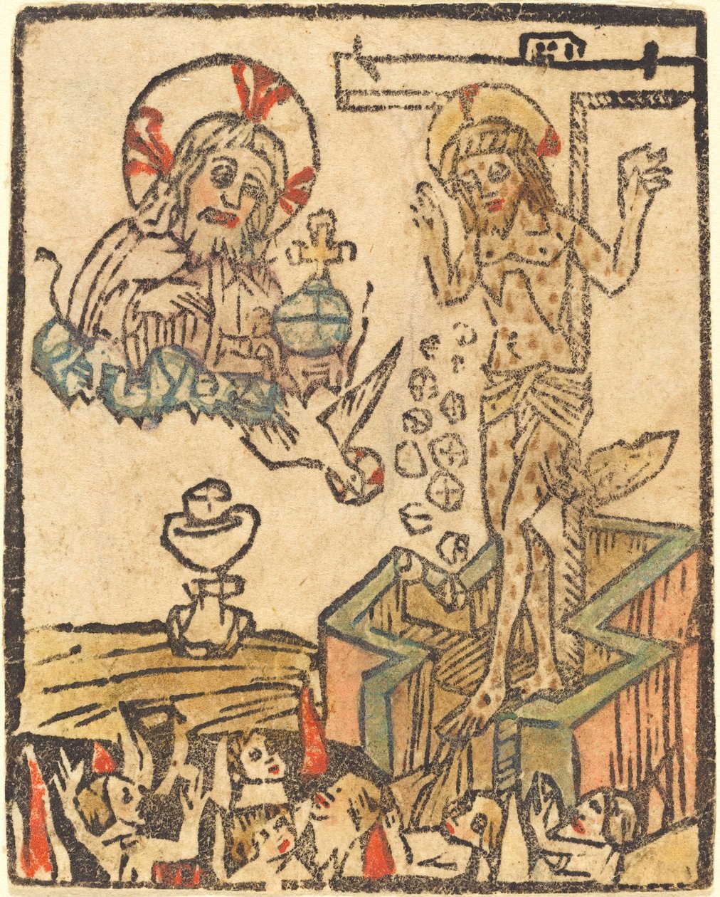 Az Eucharisztia allegóriája alkotó: German 15th Century