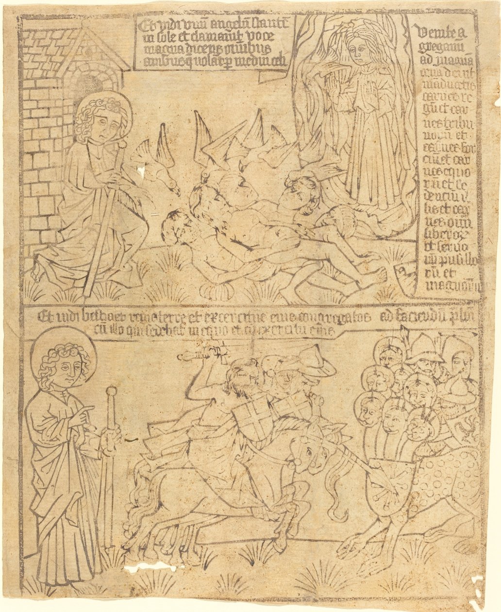 János apokalipszise, 10. levél alkotó: German 15th Century