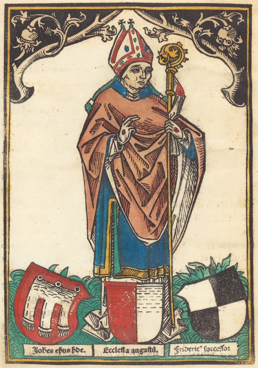 Augsburg három címeres püspöke alkotó: German 15th Century