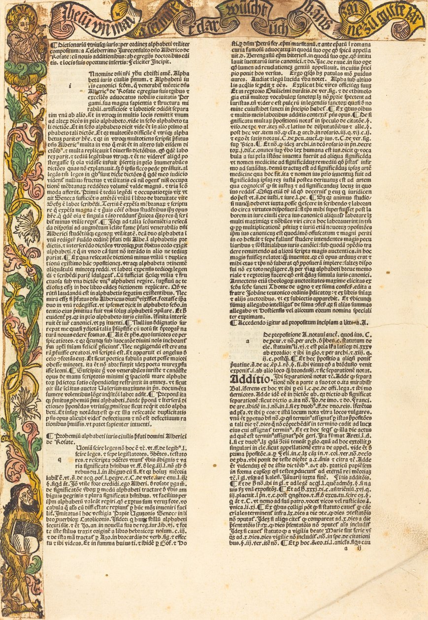 Határ egy almanachból alkotó: German 15th Century